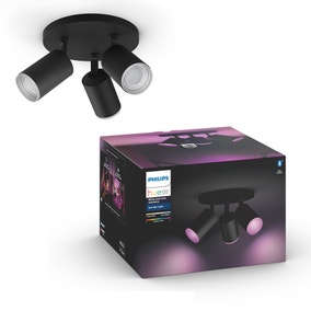 Philips HUE Fugato 3 Light Smart LED Semi Flush Spotlight